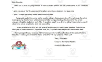 Figurative Language/ Poetic Devices Question Trail for The House on Mango Street
