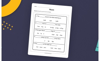 Fill in the Blank Nouns Worksheet