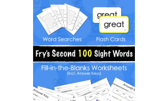 Fill-in-the-Blanks: Fry's Second 100 Sight Words