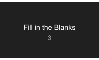 Fill in the Blanks Sample Lesson - Vocabulary Grade 5-6 (PPT)