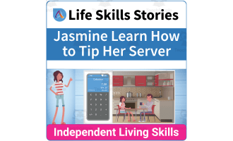 Finance Life Skills: Jasmine Learns How Much She Should Tip Her Server