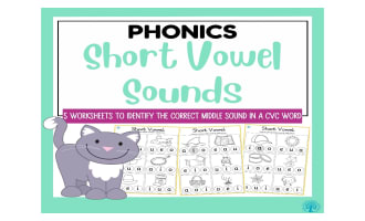 Find and Color Short Vowel Sounds