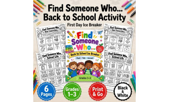 Find Someone Who Back to School Ice Breaker | First Day Activity