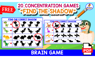 FIND THE CORRECT SHADOW | 20 Exercises