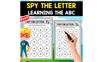 FIND THE LETTER | LEARNING THE ABC MINIBOOK