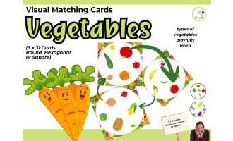 Find the Match – Vegetables Game | Visual Vocabulary for ESL & Element