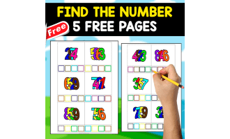 FIND THE NUMBER | 5 FREE WORKSHEETS