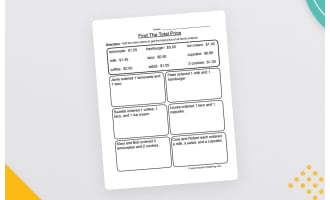 Find the Total Price Worksheet