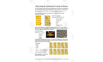 Find your Mathematics: (Re)creating the Mathematical Concept of Distance
