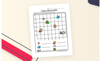 Finding a Spot on a Map Worksheet