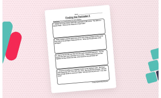 Finding Perimeter Word Problems Worksheet