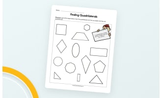 Finding Quadrilaterals Worksheet