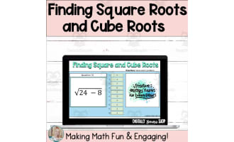 Finding Square Roots & Cube Roots Digital Self-Checking Math Activity