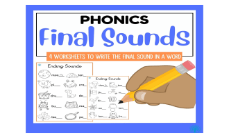 Finding the Final Sound in a Word Worksheets
