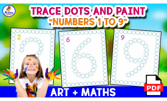 FINGERPAINT NUMBERS 1 TO 10