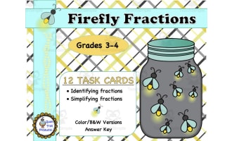 Firefly Fractions Task Cards