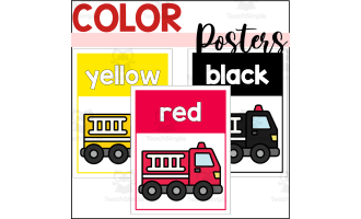 Firetruck Color Posters