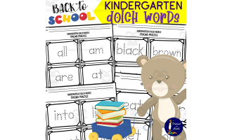 First Grade Dolch Words Tracing Practice
