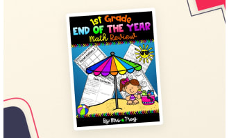 First Grade End of the Year Math Review Bundle