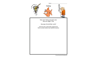 Fishing Multiplication Worksheet