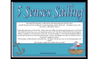 Five Senses Board Game Activity
