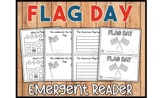 Flag Day Mini-book for Emergent Readers