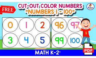 FLASHCARDS NUMBERS 1 to 100 - CIRCLE VERSION