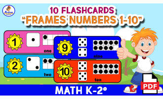 FLASHCARDS NUMBERS - Frames 1 to 10