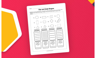 Flat and Solid Shapes Worksheet