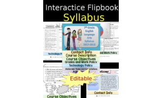 Flipbook Syllabus-Editable