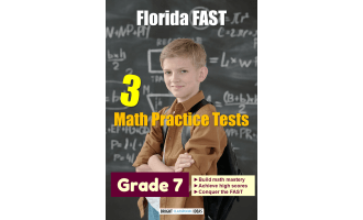 Florida (FAST) Pack of 3 Math Tests for Grade 7
