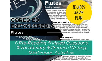 Flutes Reading Comprehension Passage - Cored Ed Encyclopedia