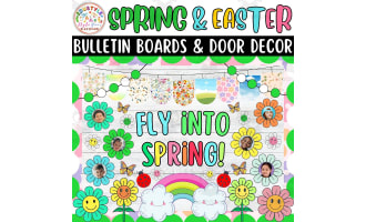 Fly Into Spring!: Spring & Easter Bulletin Boards & Door Decor