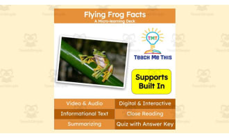 Flying Frog Facts | Interactive Science Lesson | Micro-Learning Deck