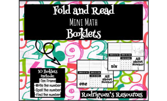 Fold & Read Booklet: Numbers 0-10