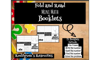 Fold & Read Booklet: Numbers 0-20