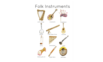 Folk Instrument Flashcards