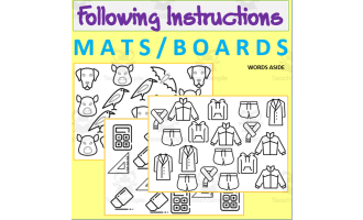 FOLLOWING INSTRUCTIONS MATS BOARDS | LANGUAGE COMPREHENSION EXPRESSION