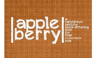 Font Family: Appleberry