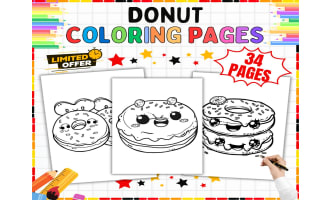 Food Coloring Pages - 34 Printable Coloring Sheets for Kids K-5