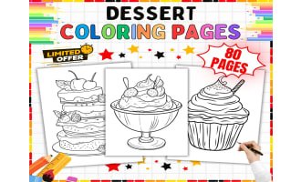 Food Coloring Pages - 80 Printable Coloring Sheets for Kids K-5