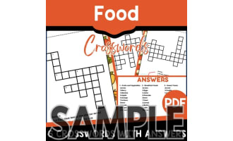 Food Crossword: 1 Page Sample (PDF)