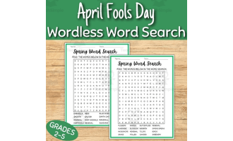 Foolish Fun with Fake Word Search: An April Fools' Day Activity!