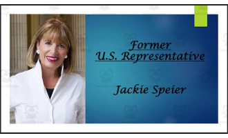 Former U.S. Representative Jackie Speier (CA) BIO PPT