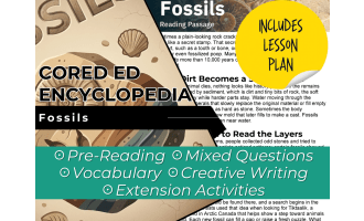 Fossils Reading Comprehension Passage - Cored Ed Encyclopedia