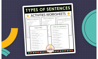 Four Types of Sentences – Grammar Worksheets