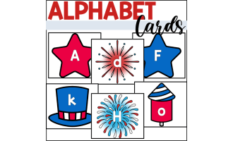 Fourth of July Alphabet Cards