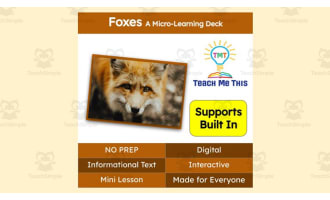 Foxes | Interactive Science Lesson | Micro-Learning Deck