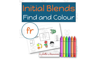 FR Blend Find and Colour Phonics Worksheet to Develop Phonemic