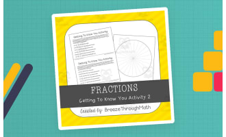 Fraction Getting To Know You 2 Activity